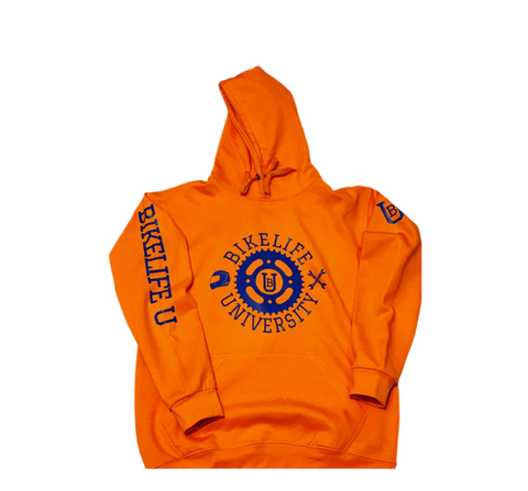 Original hoodie Orange w/ royal blue