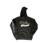 Team Spirit hoodie   Black w/ white