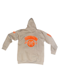 Classic hoodie Beige w/ neon orange